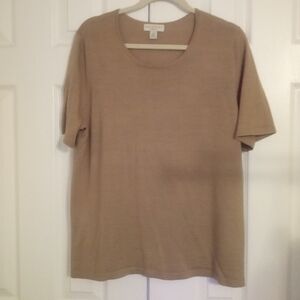 Appleseed's Beige Knit Top